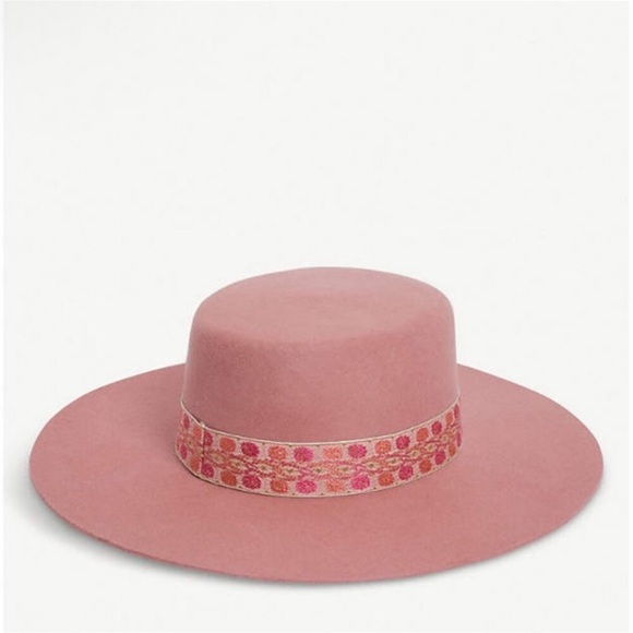 Lack Of Color Pink Wide-Brim Hat - Picture 1 of 4